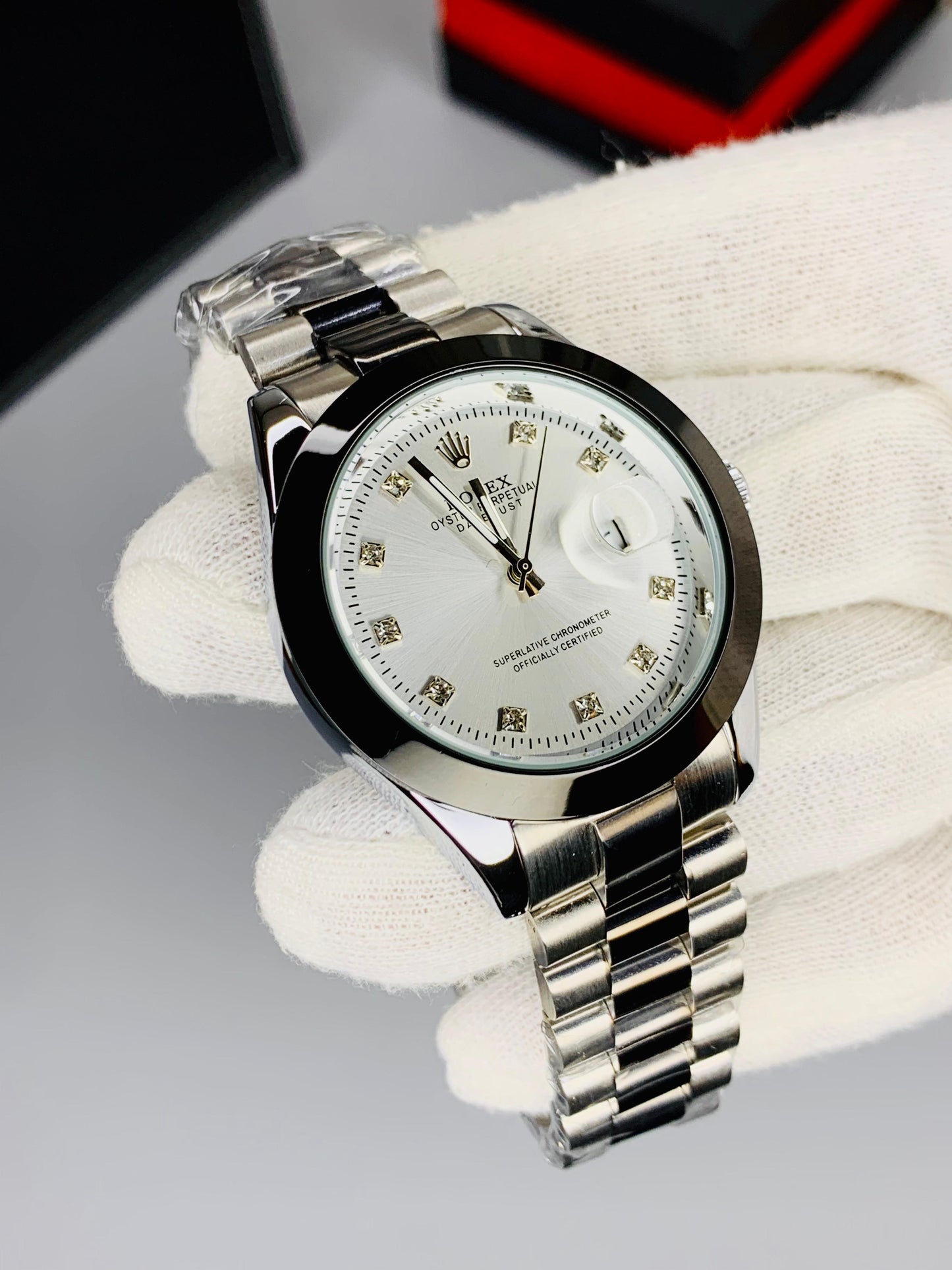 Black And Silver Combo With Date