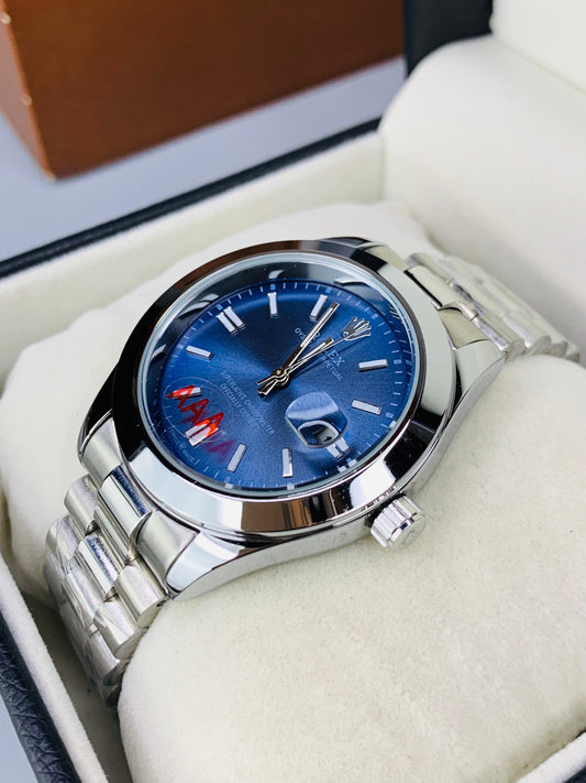 New Classic Model With Date (Silver Blue)