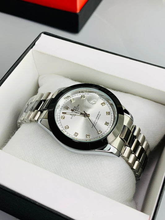 Black And Silver Combo With Date